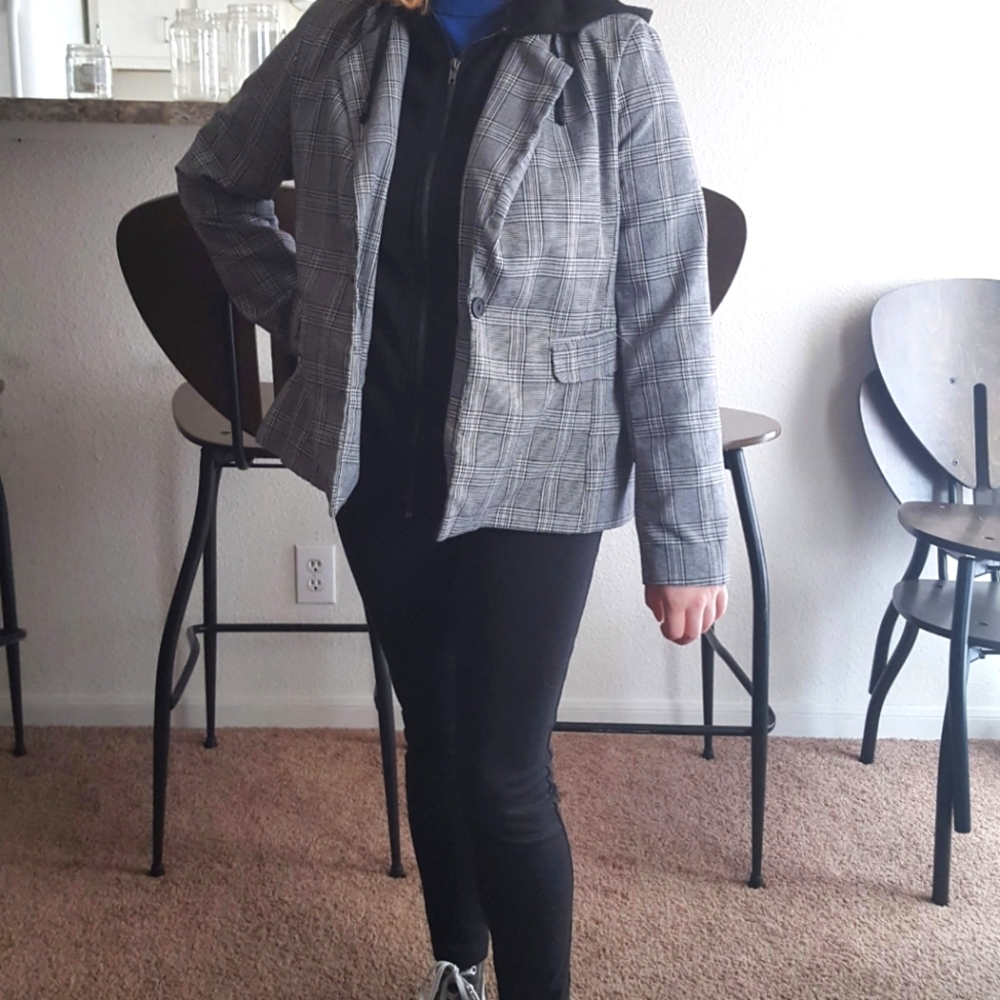 Plaid Blazer Jacket